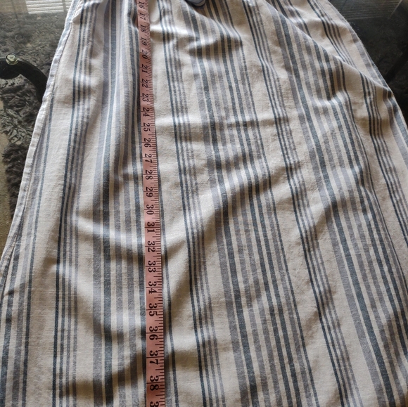 Japna Blue & White Striped Spaghetti Strap Dress Size M - Picture 10 of 11